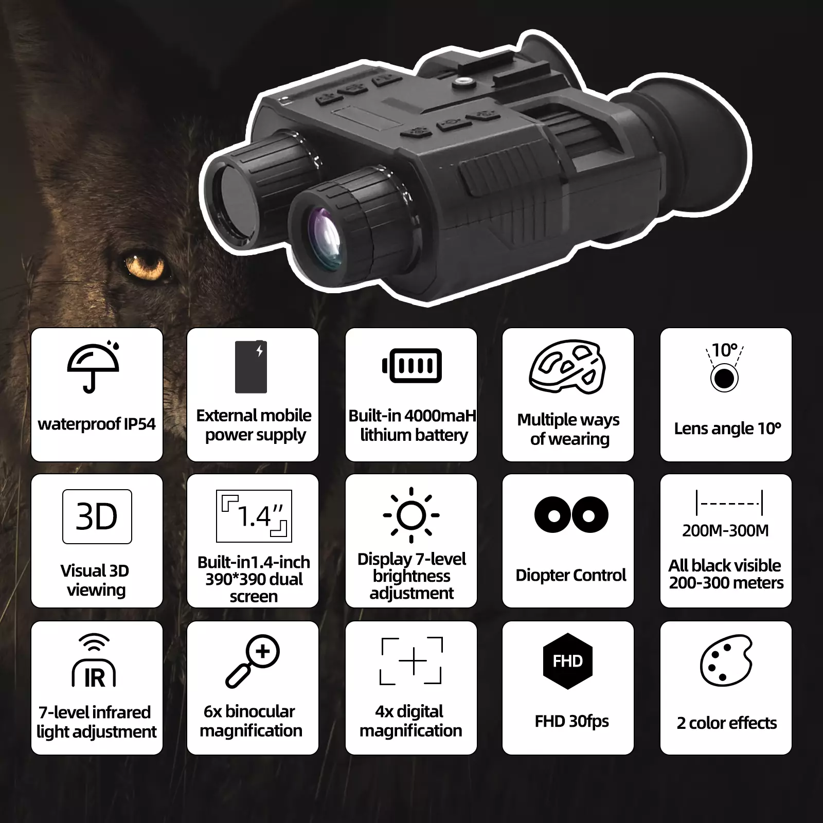 NV8000 Night Vision Binoculars