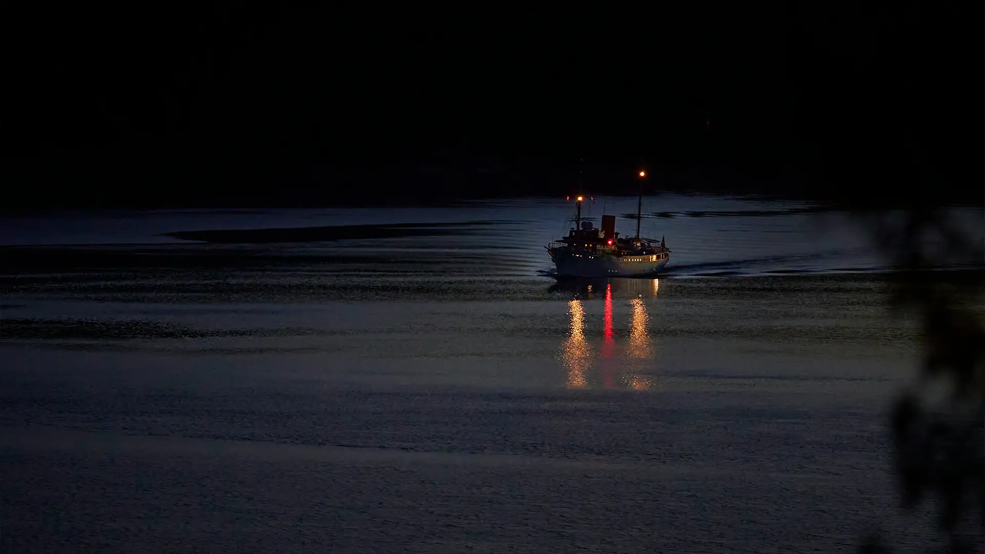 night boating with digital night vision goggles